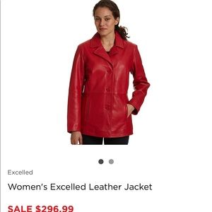 Limited Leather Red Jacket Nice!